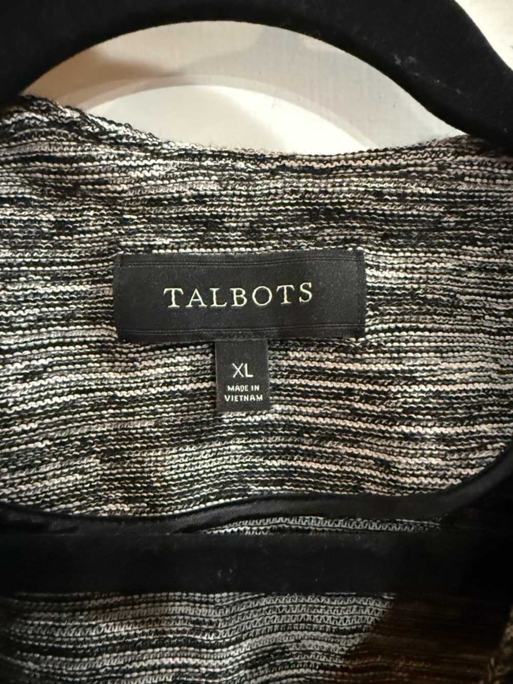 Talbots Gray Marled Open-Front Jacket - Picture 2 of 6